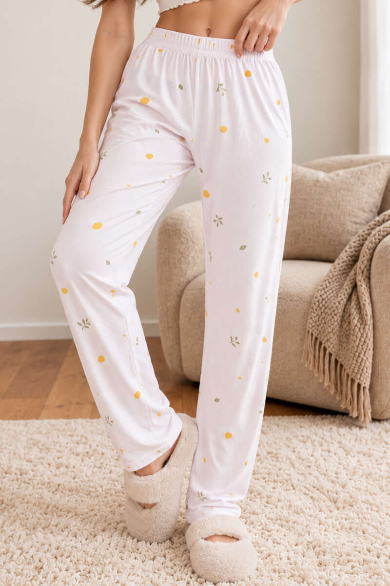 Printed Pyjama Bottoms with Elastic Waist - Multicolour 7