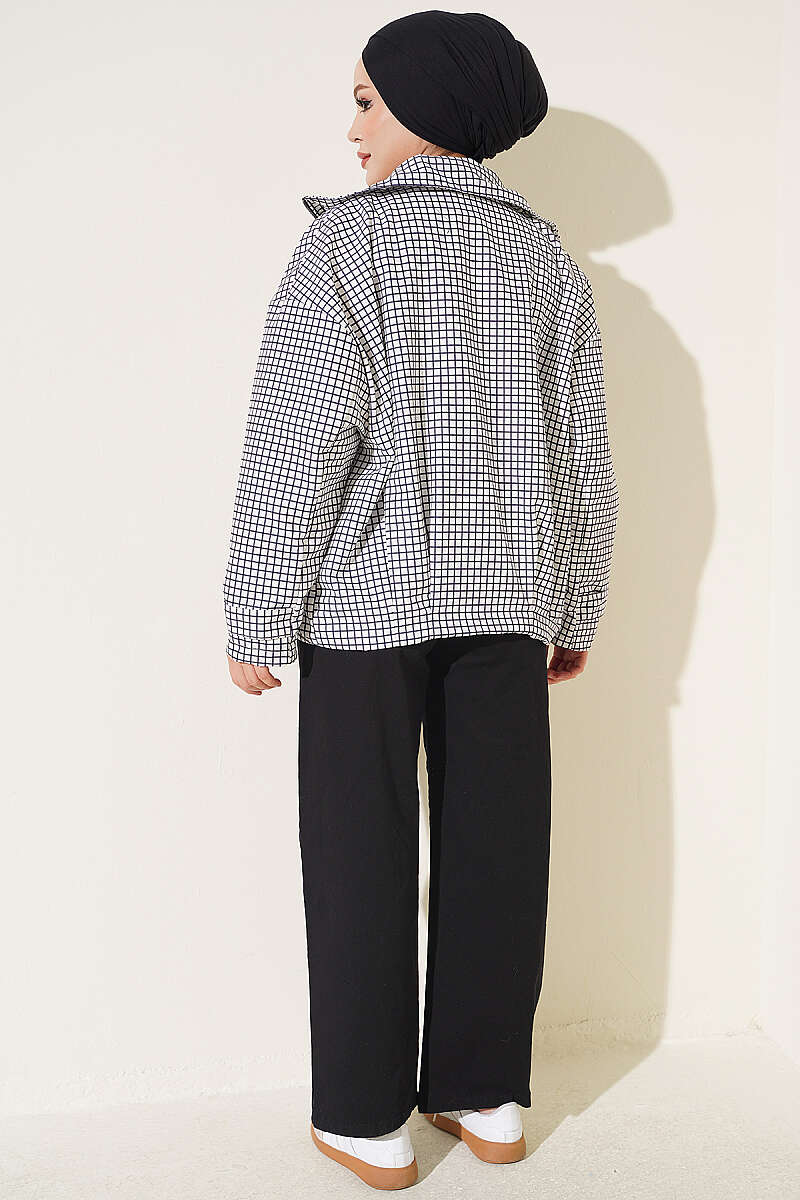 Loose Trousers with Elastic Waist - Black