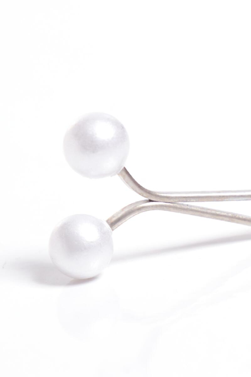 White Hijab Clip - White