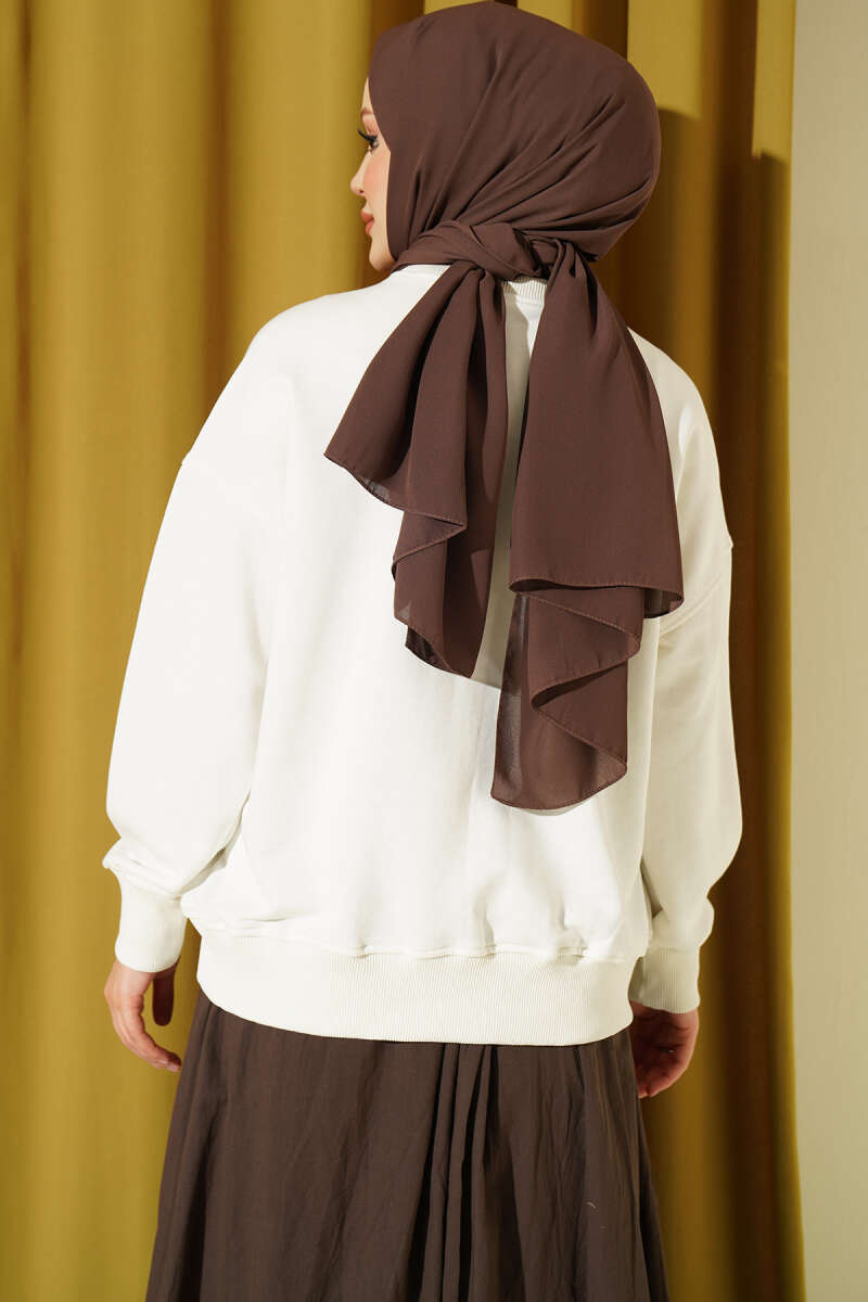Basic Crew-Neck Tunic - White