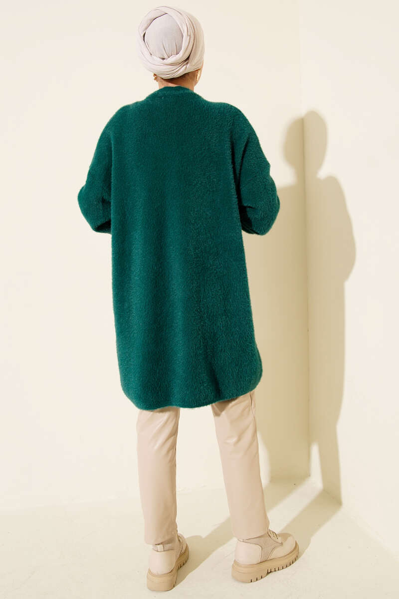 Brushed Crew-Neck Sweater - Dark Olive