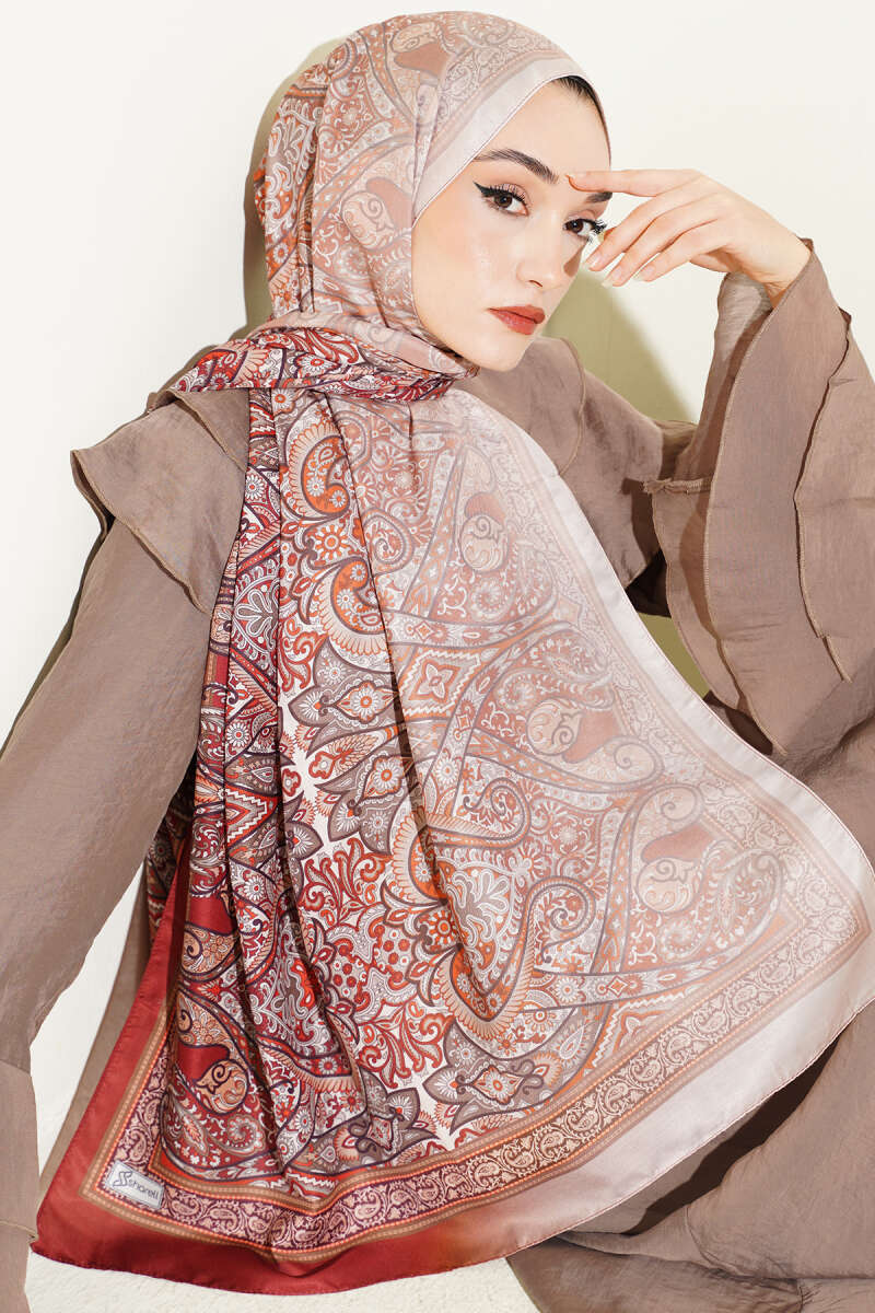 Boho Shawl - Brick