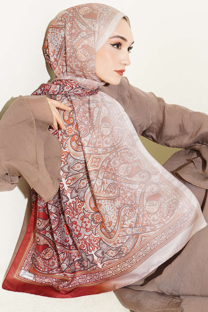 Boho Shawl - Brick