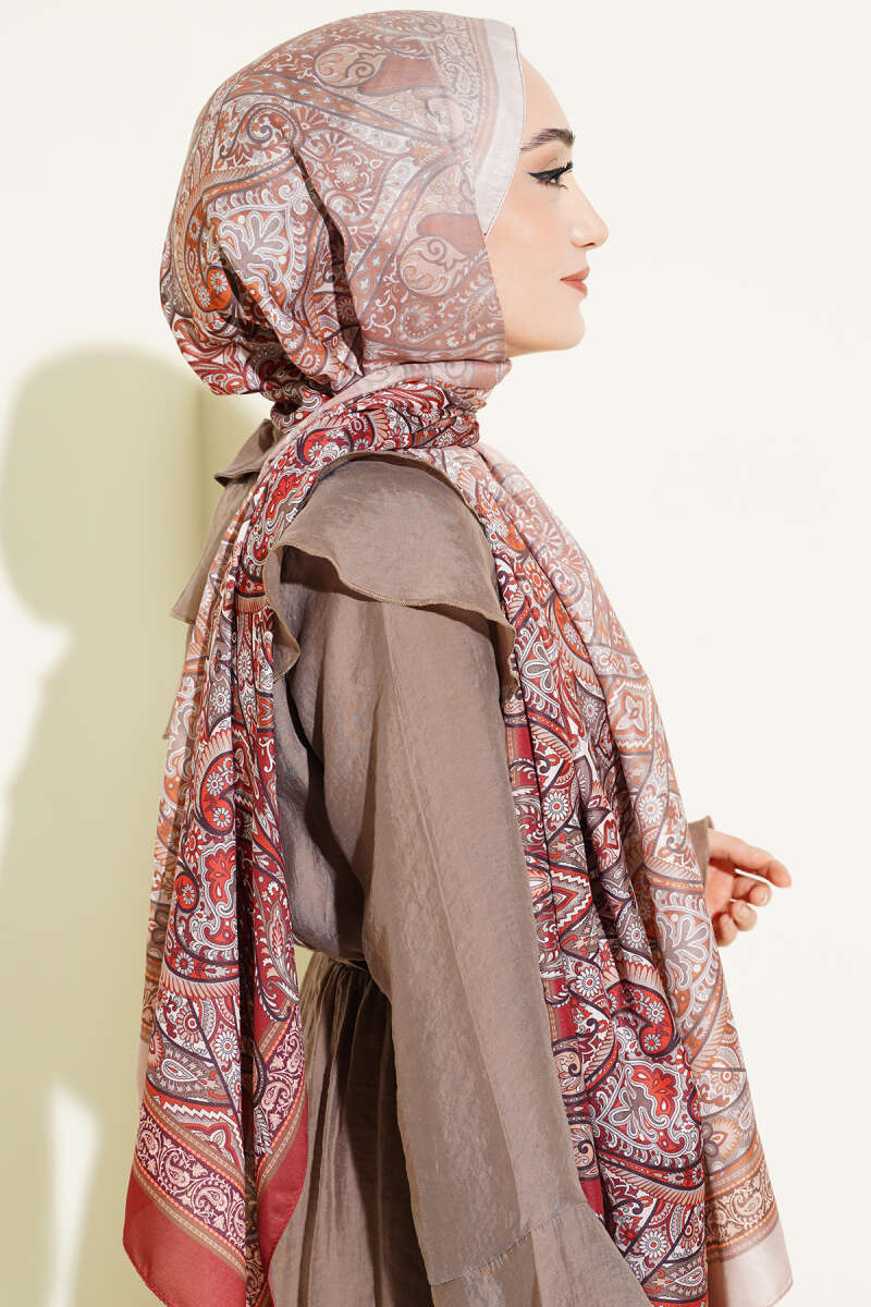 Boho Shawl - Brick