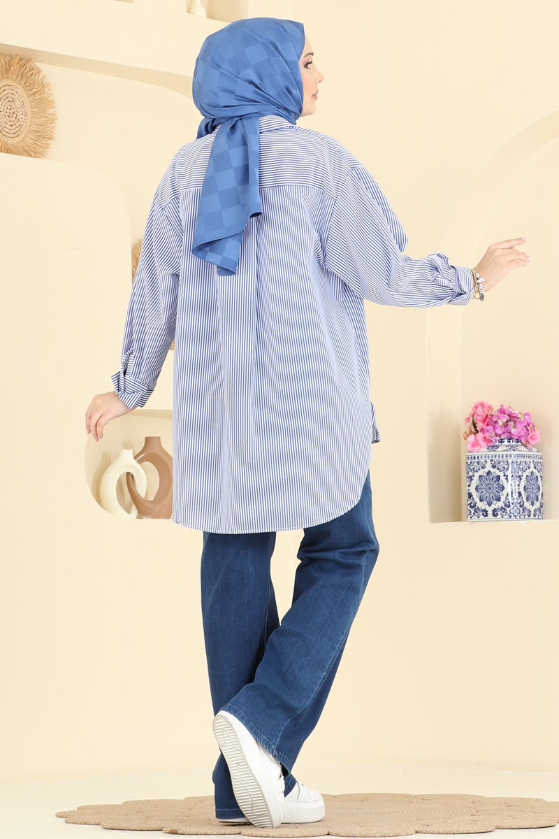 Wide-Leg Jeans - Dark Denim