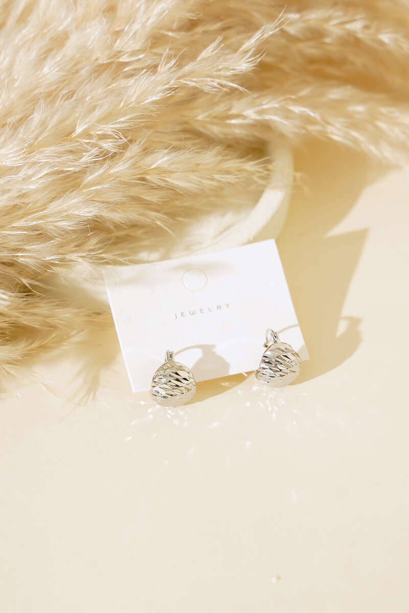 Dome Earrings - Silver