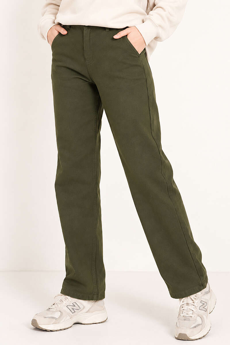 Straight-Leg Jeans - Khaki
