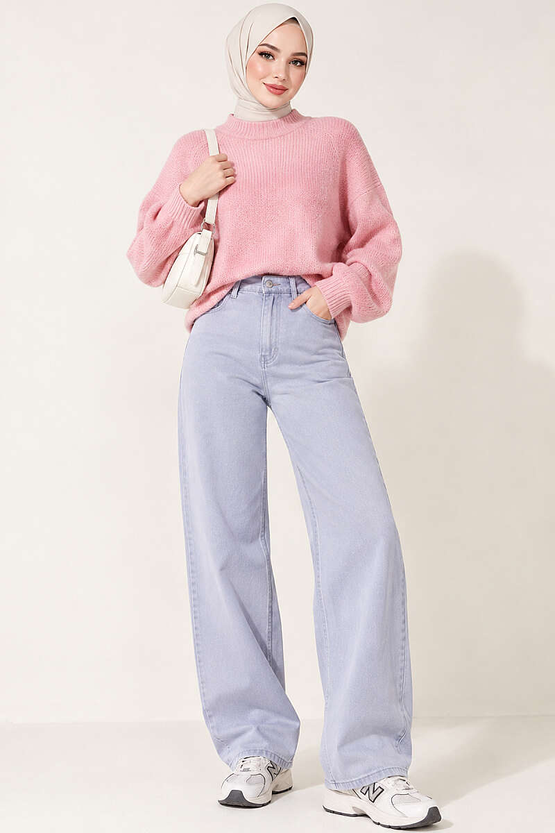 Straight-Leg Jeans - Lilac