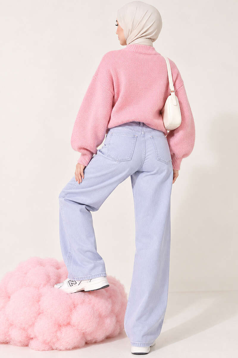 Straight-Leg Jeans - Lilac