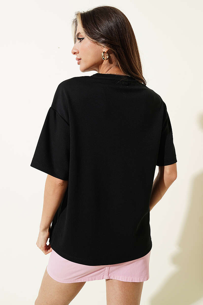 Brooklyn Print Loycha T-Shirt - Black