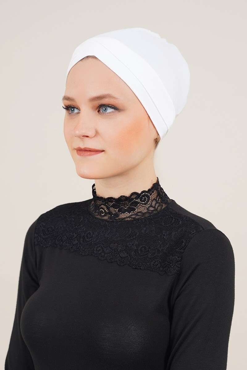Cross-Band Underscarf - Ecru
