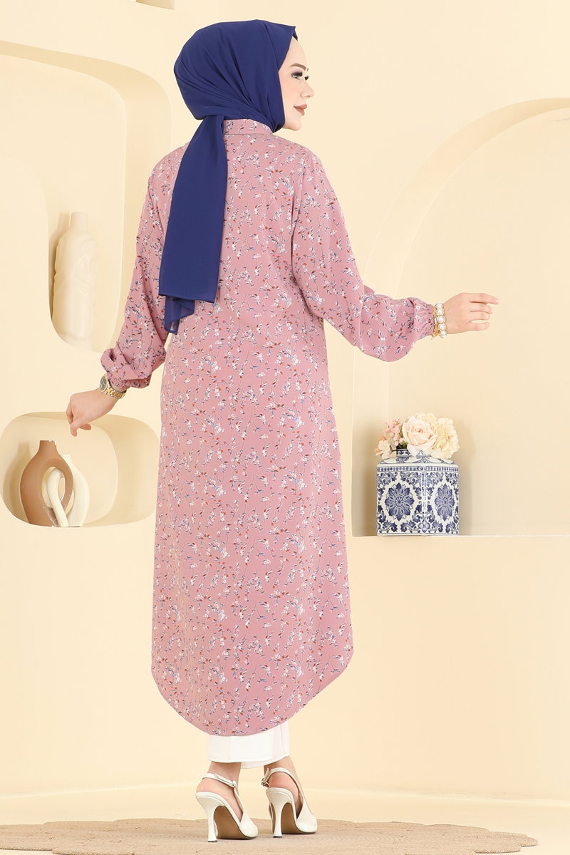 Floral Tunic - Dusty Rose