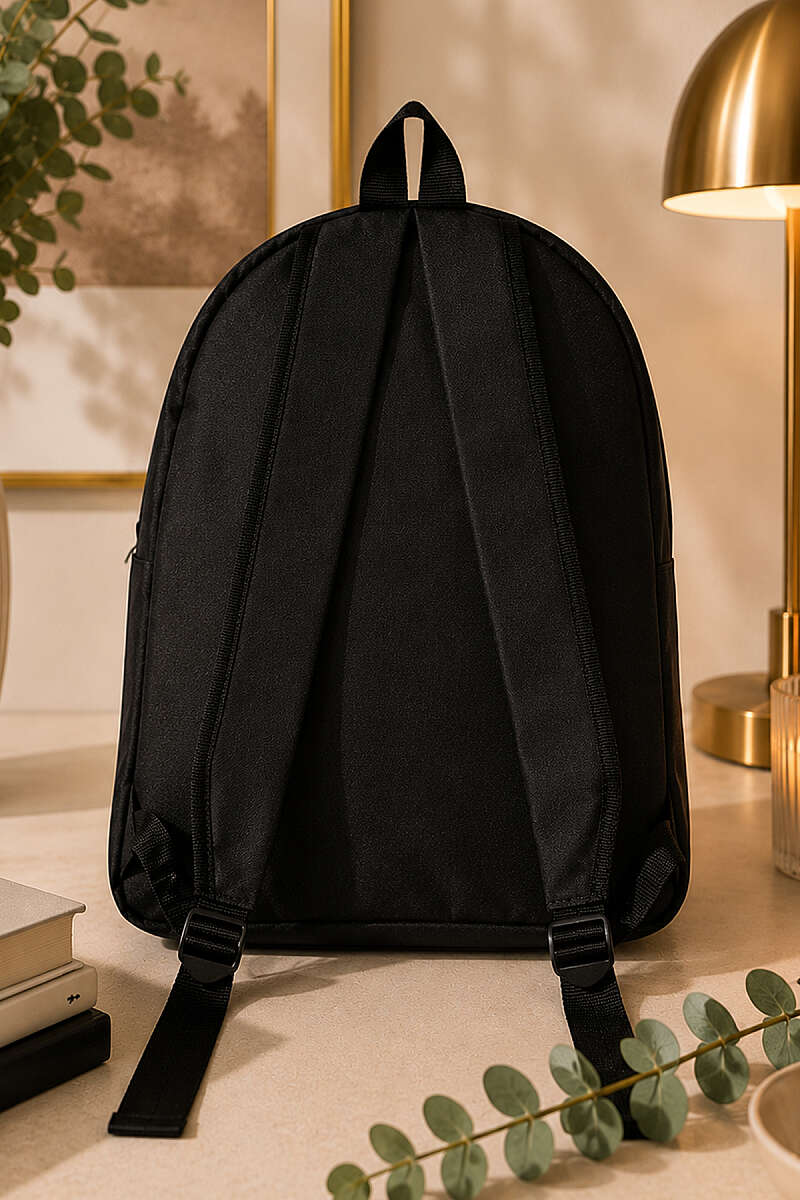 Double-Zip Backpack - Black