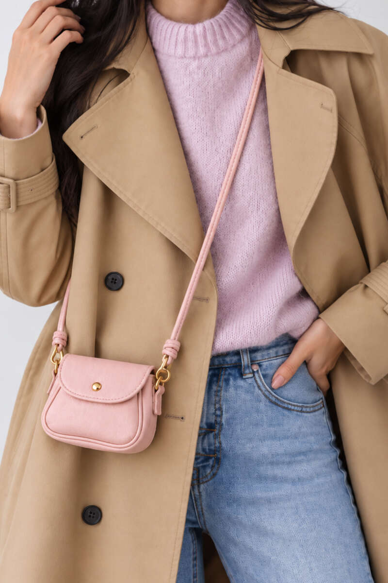 Mini Snap Crossbody Bag - Powder