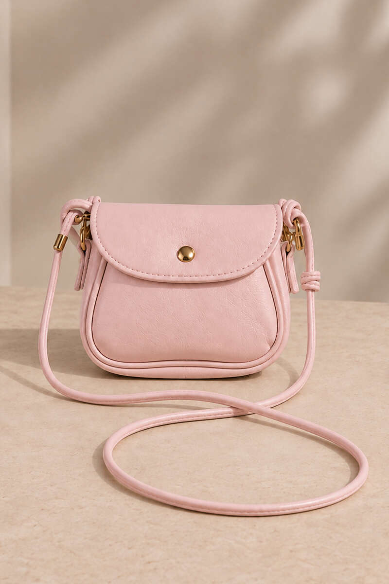 Mini Snap Crossbody Bag - Powder