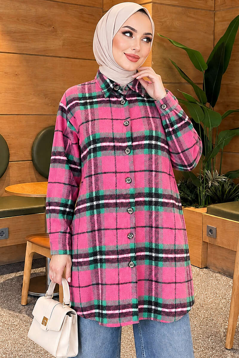Striped Lumberjack Shirt - Pink