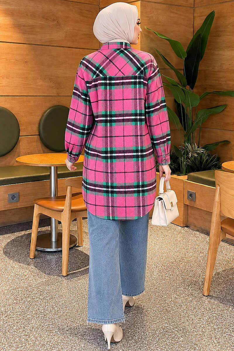 Striped Lumberjack Shirt - Pink