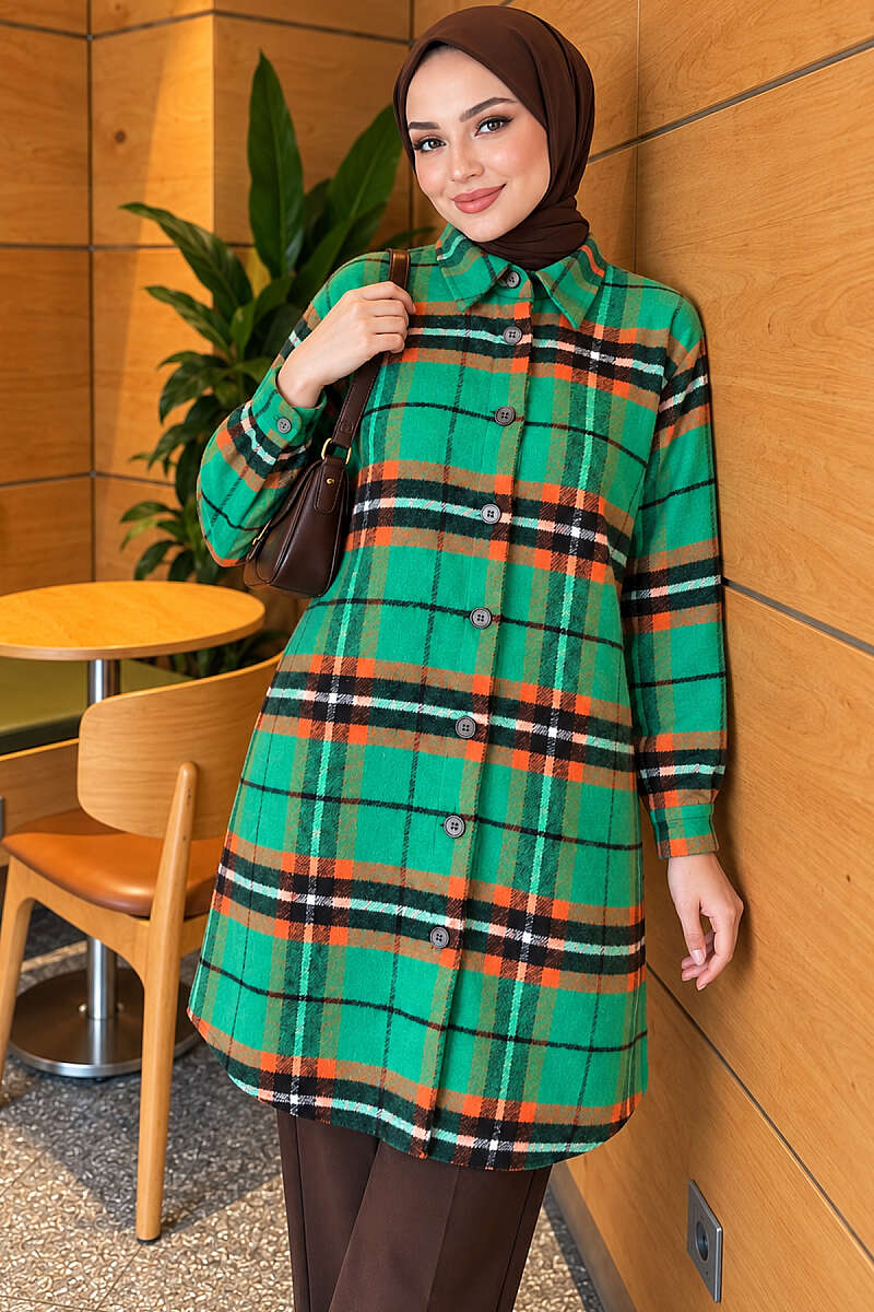 Striped Lumberjack Shirt - Green