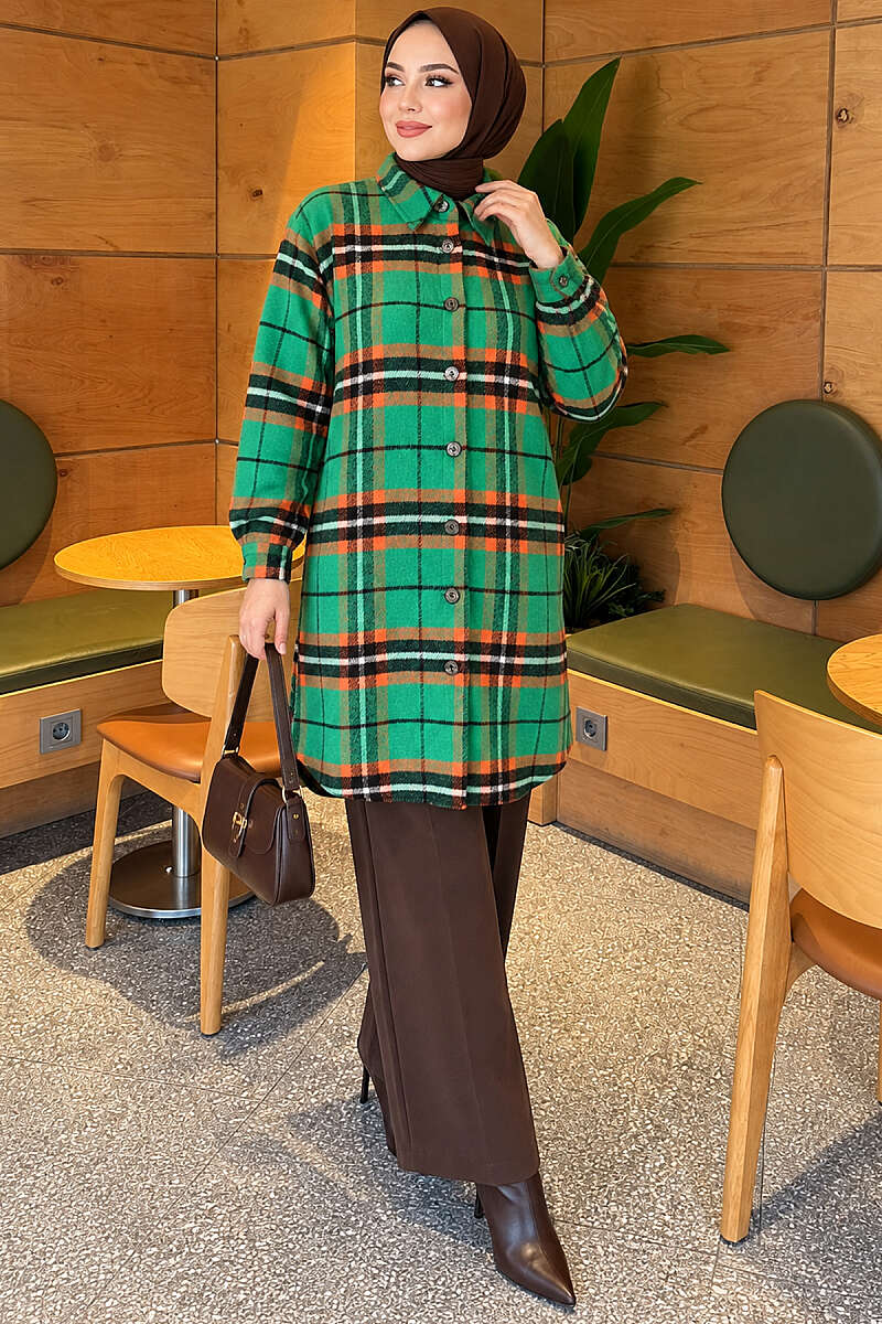 Striped Lumberjack Shirt - Green