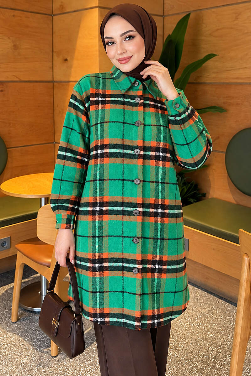 Striped Lumberjack Shirt - Green