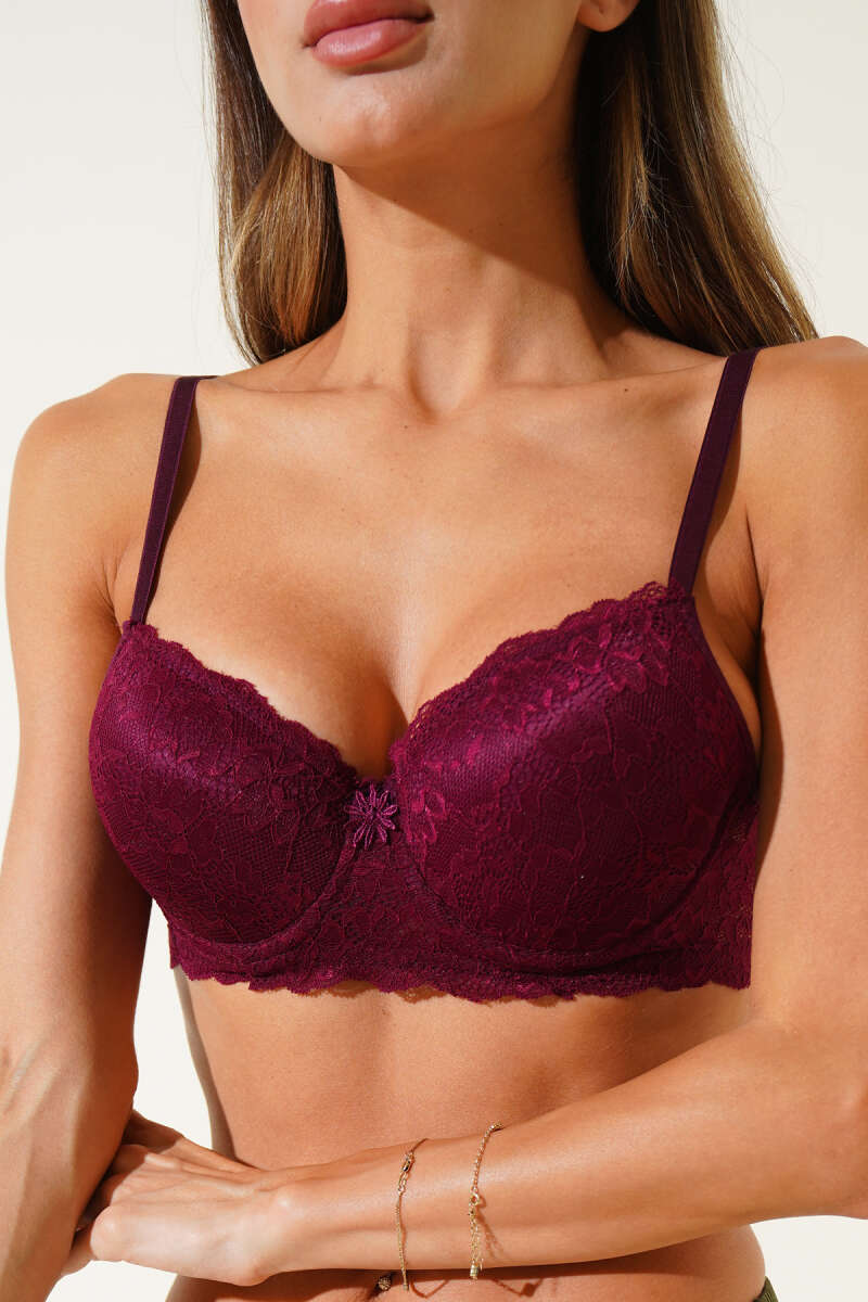 Lace Bra - Plum