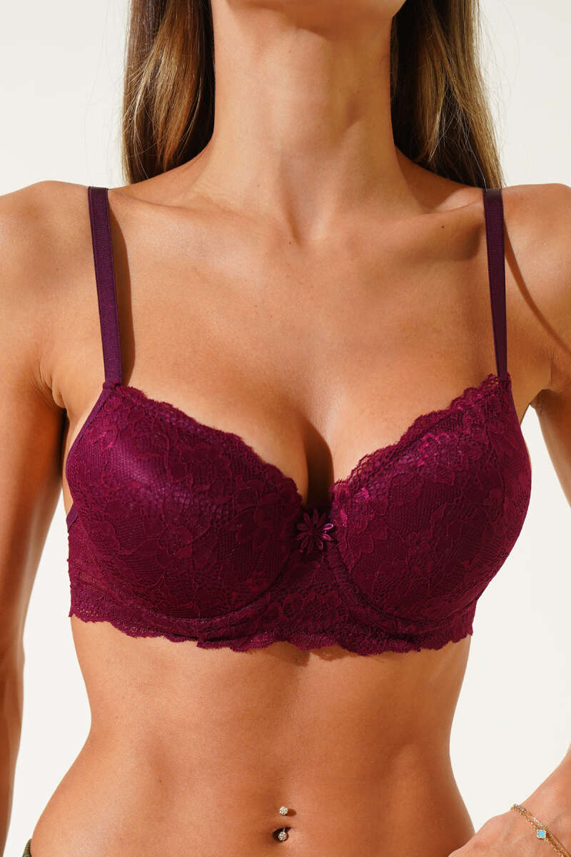 Lace Bra - Plum