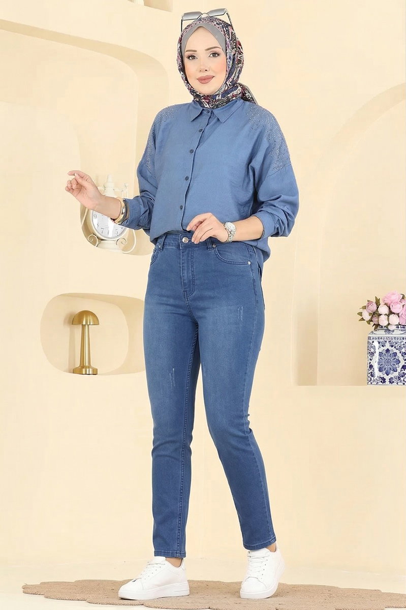 Slim-Fit Jeans - Dark Denim