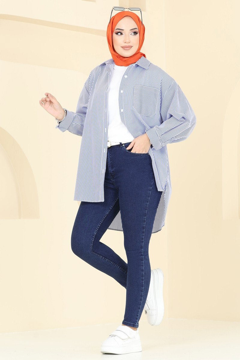 Skinny-Leg Jeans - Dark Denim