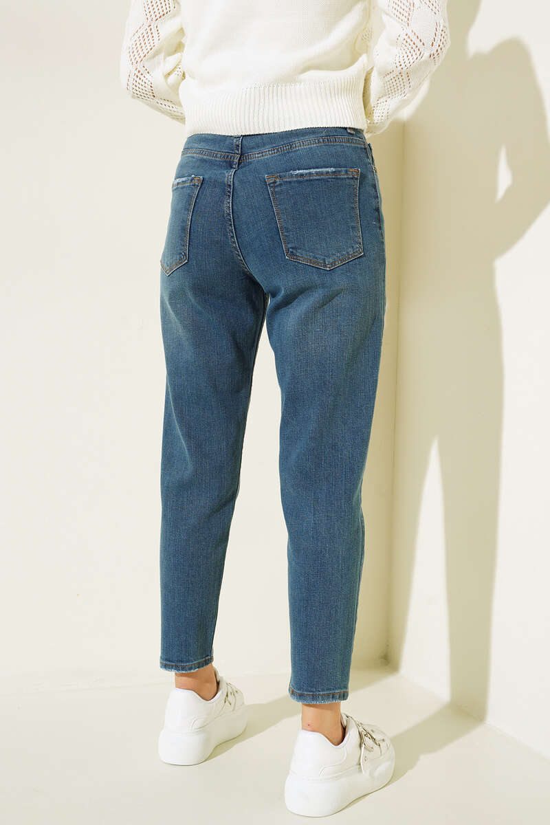 Slim-Leg Trousers - Blue