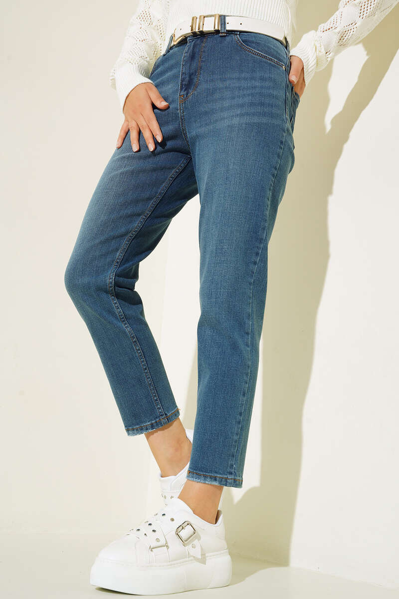 Slim-Leg Trousers - Blue