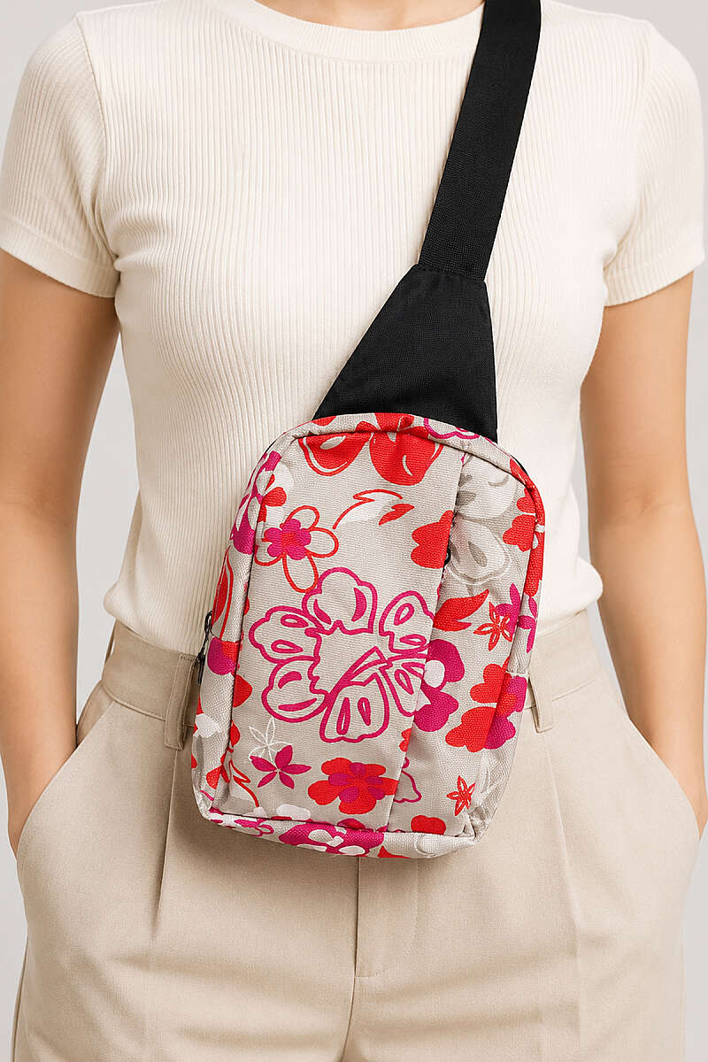 Printed Crossbody Bag - Multicolour 3
