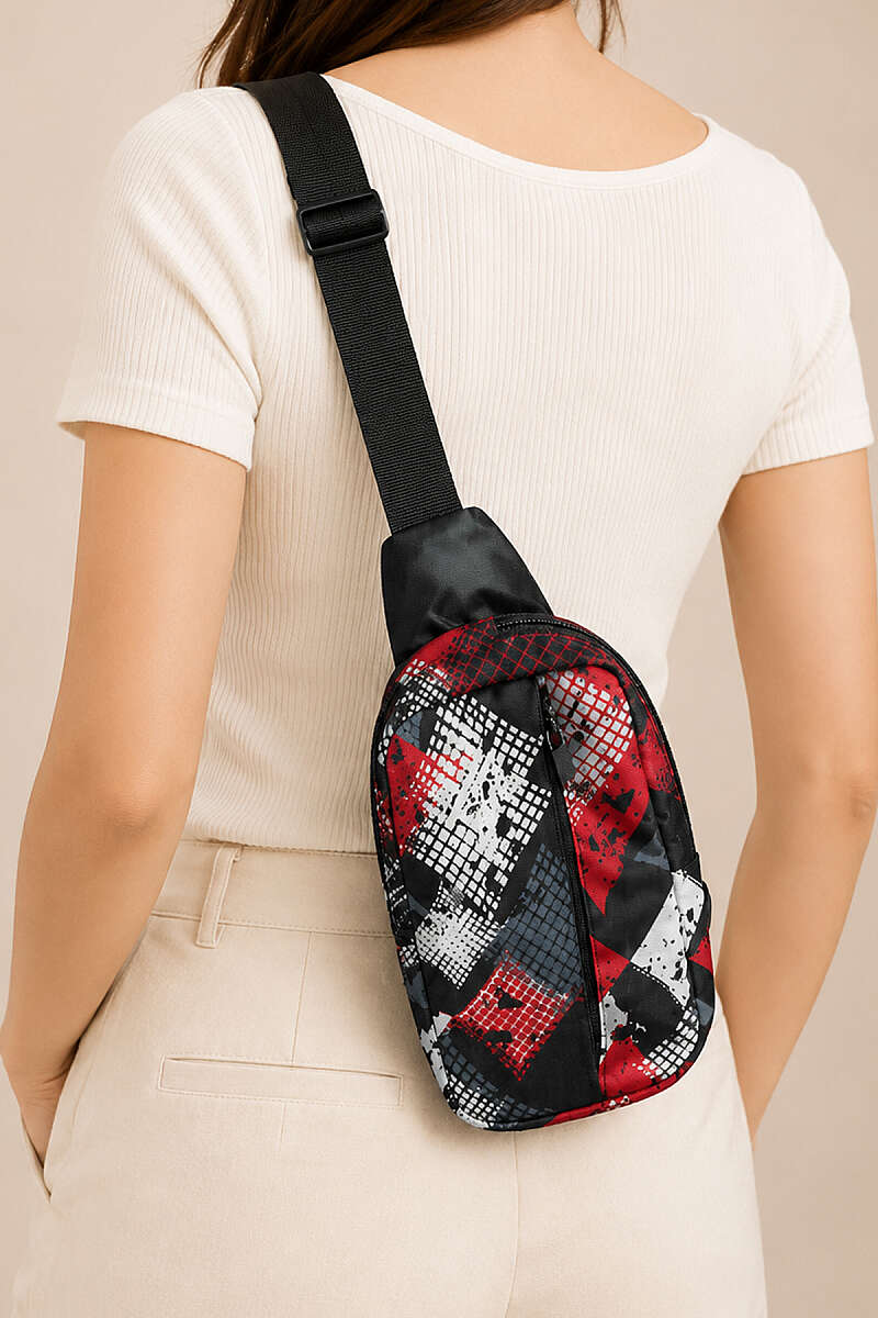 Printed Crossbody Bag - Multicolour 5