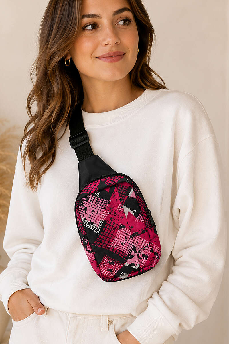 Printed Crossbody Bag - Multicolour 6