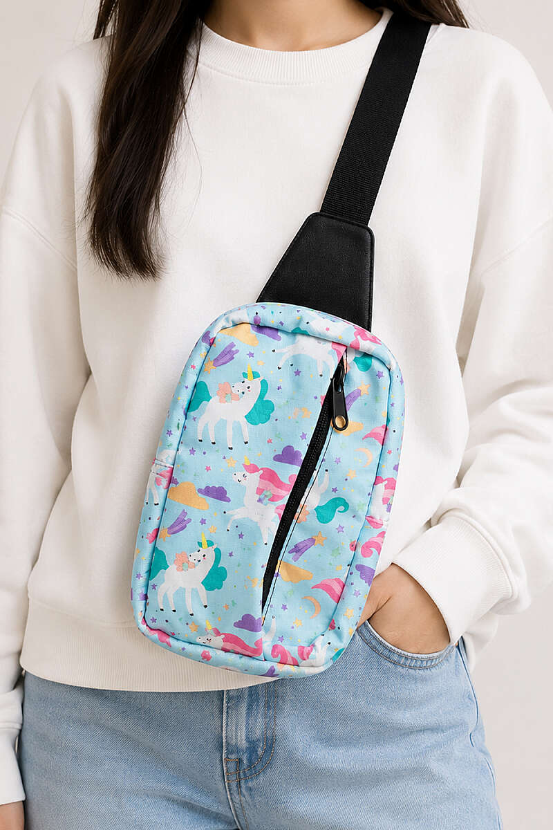 Printed Crossbody Bag - Multicolour 8