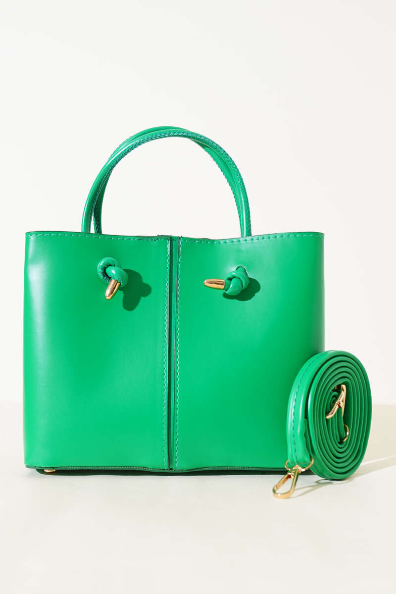 Handbag with Stitch Detail - Green