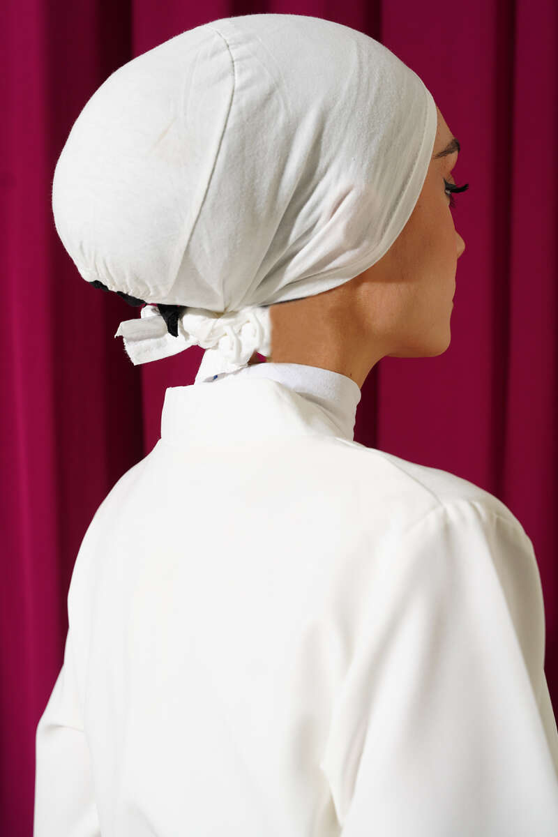 Basic Stitched Underscarf - Ecru