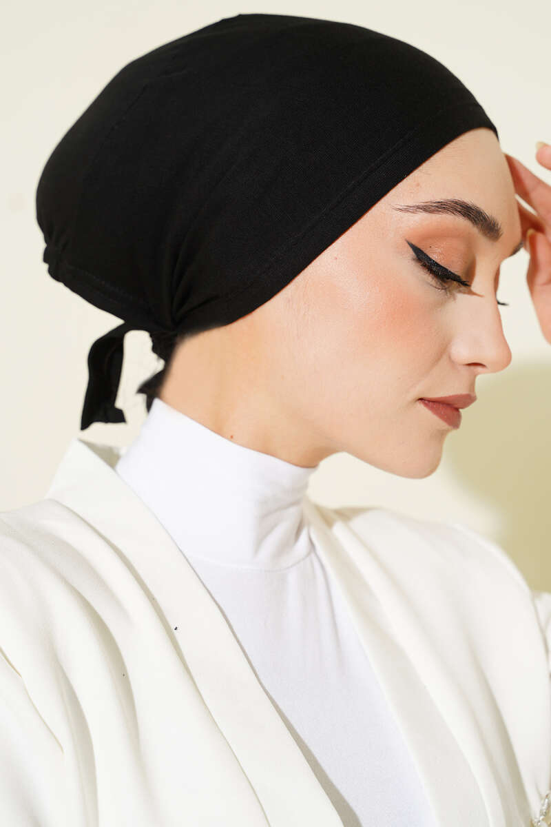 Basic Stitched Underscarf - Black