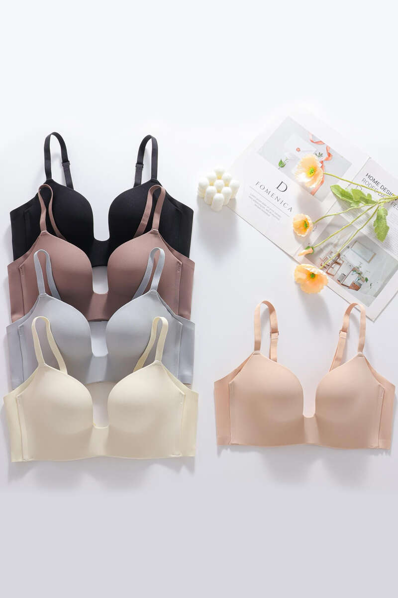 Seamless Padded Zero-Feel Bra - Black