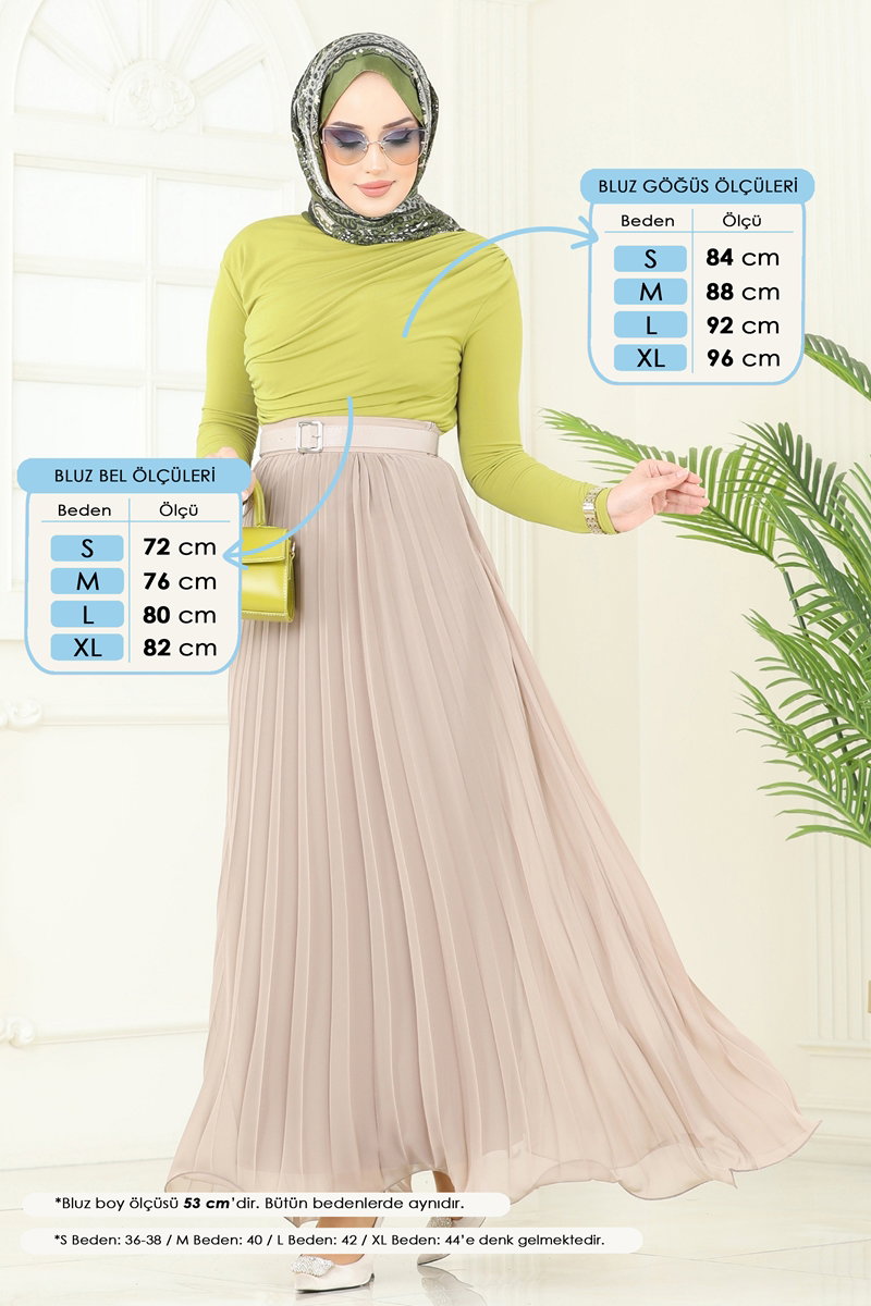 Draped Sandy Crepe Blouse - Olive