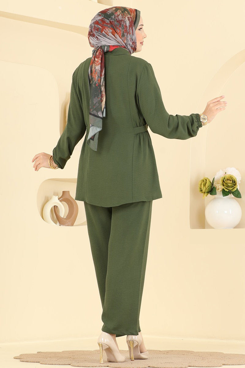 Aerobin Two-Piece Button Set - Khaki