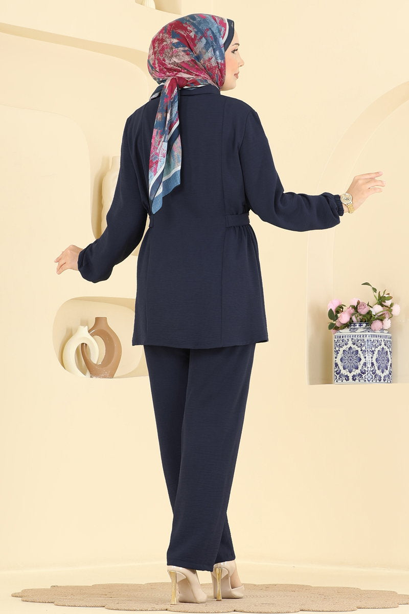 Aerobin Two-Piece Button Set - Dark Navy