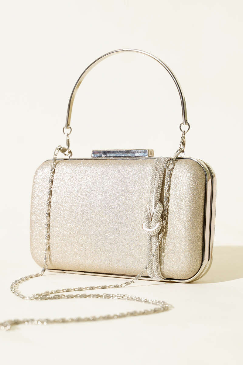 Knot-Detail Evening Bag - Beige