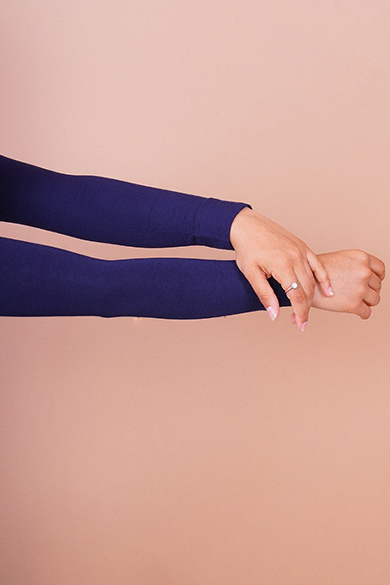Plain Sleeve Covers - Navy
