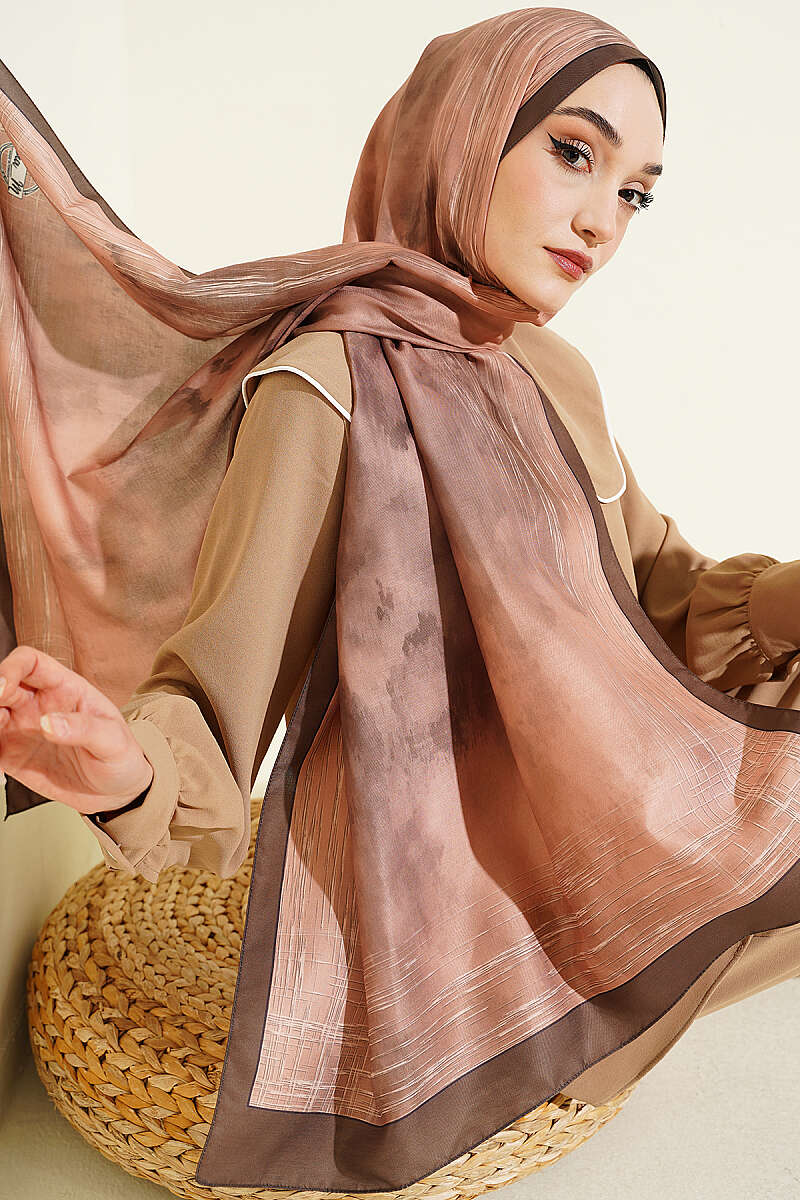 Marbled Shawl - Camouflage Green