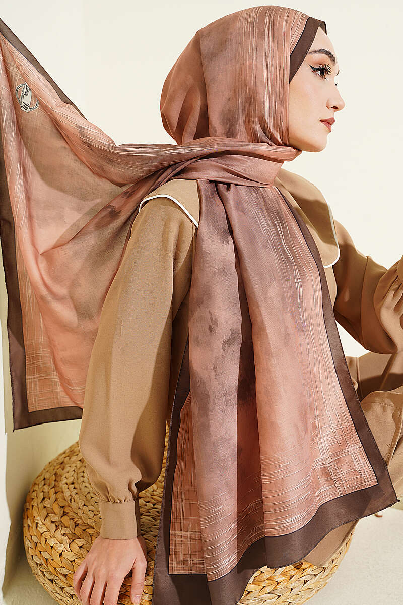 Marbled Shawl - Camouflage Green
