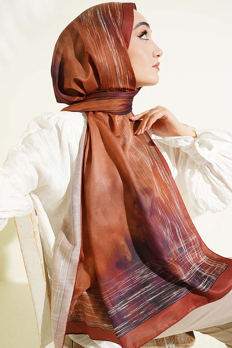 Marbled Shawl - Brick