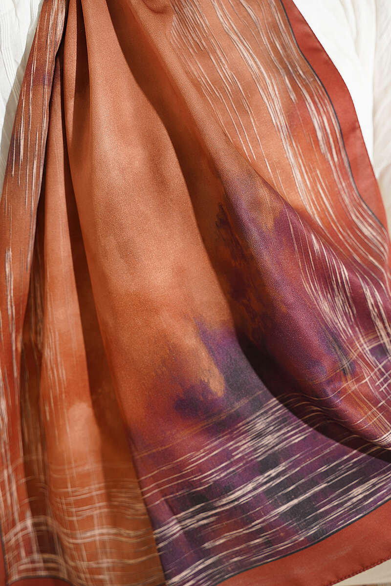 Marbled Shawl - Brick