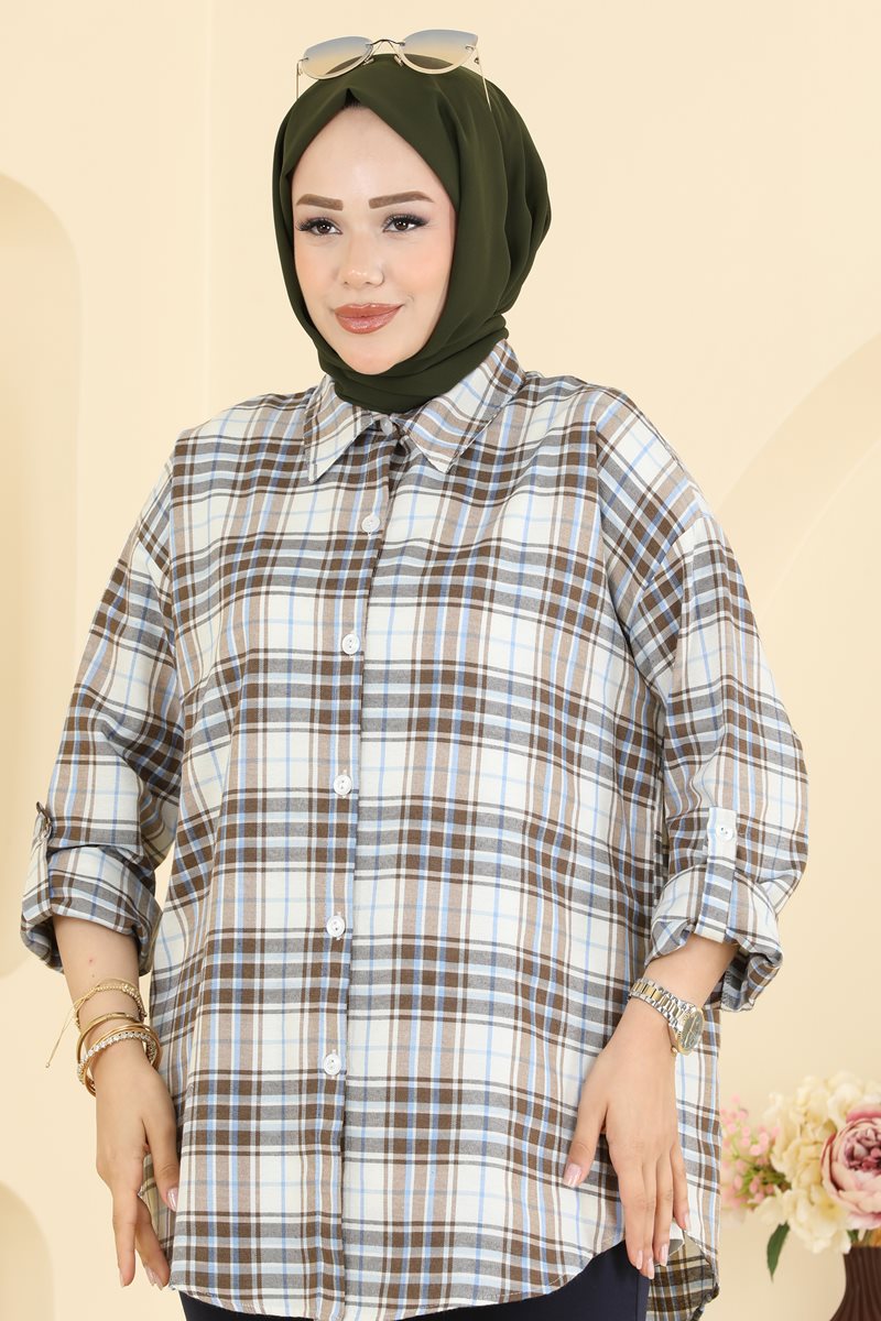 Plaid Shirt - Brown