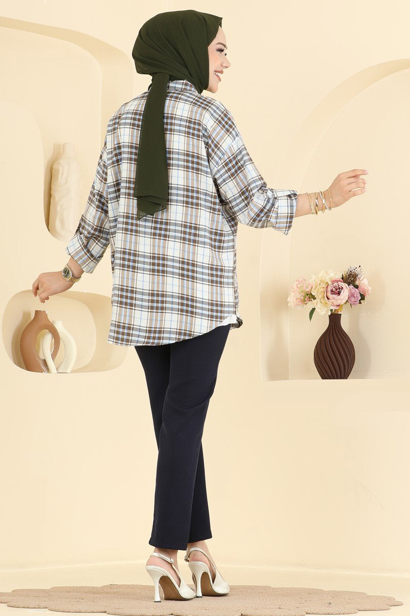 Plaid Shirt - Brown