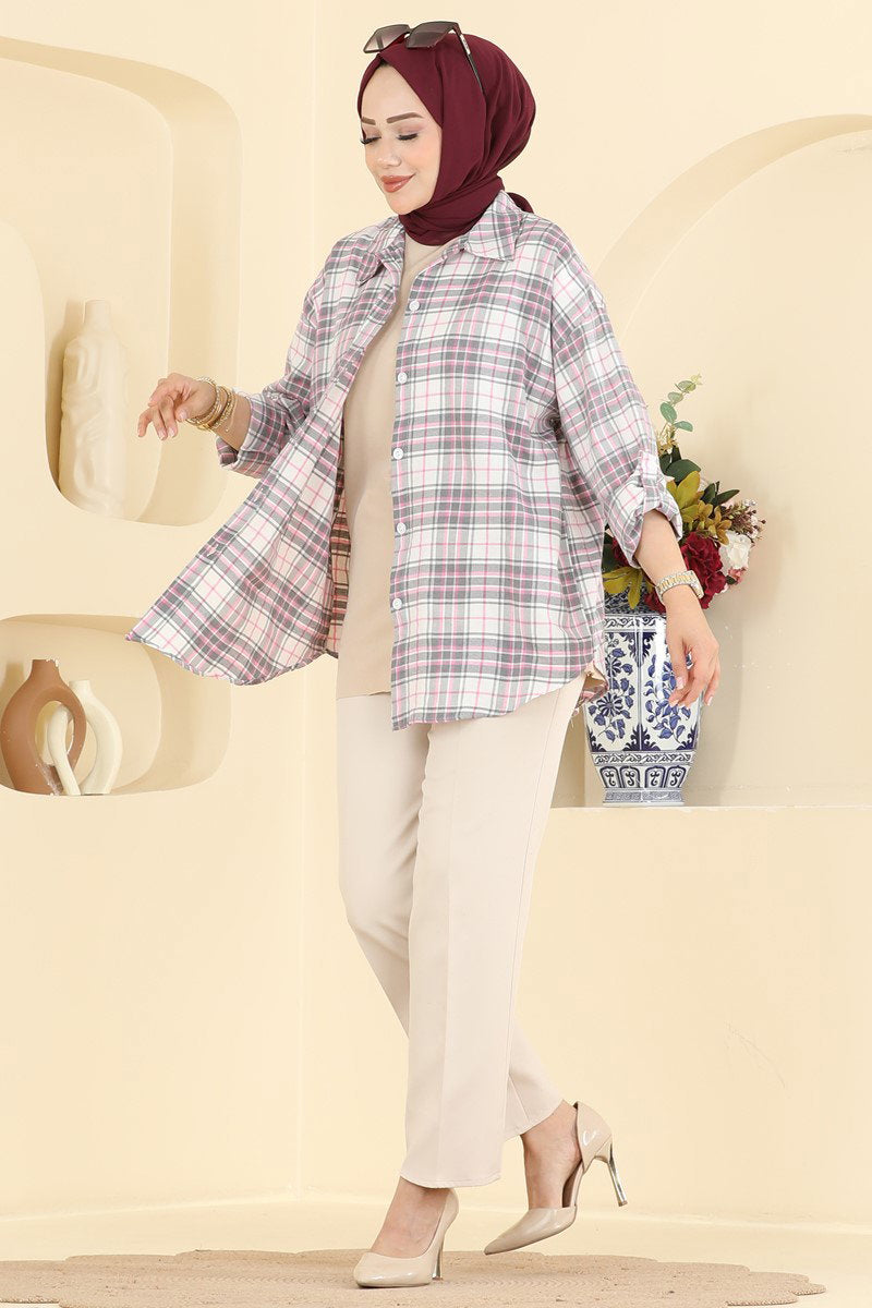 Plaid Shirt - Pink